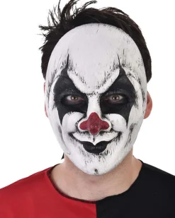 Tomfoolery Haunted Clown Face Mask New