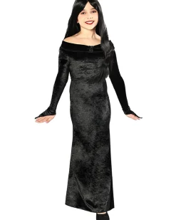 * Haunted Hostess Deluxe Black Velour Girls Dress Hot