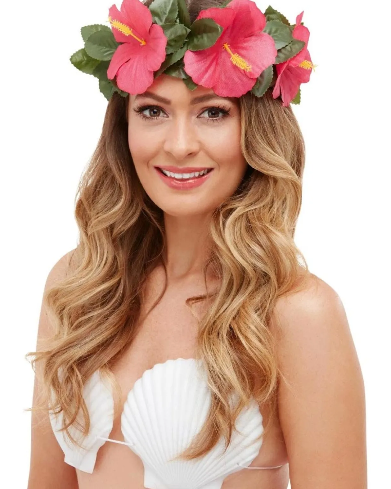 Smiffys Hawaiian Luau Tiki Headband And Bracelets Set Clearance
