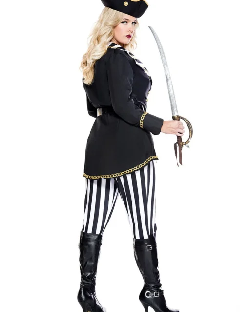 Music Legs High Seas Captain Plus Size Womens Costume Cheap