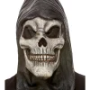 Smiffys Hooded Skeleton Reaper Latex Mask Clearance