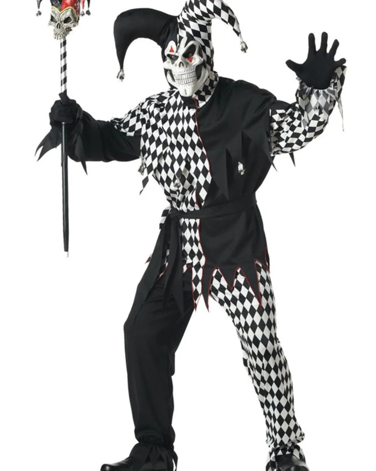 California Costumes Jed The Evil Jester Mens Costume Store