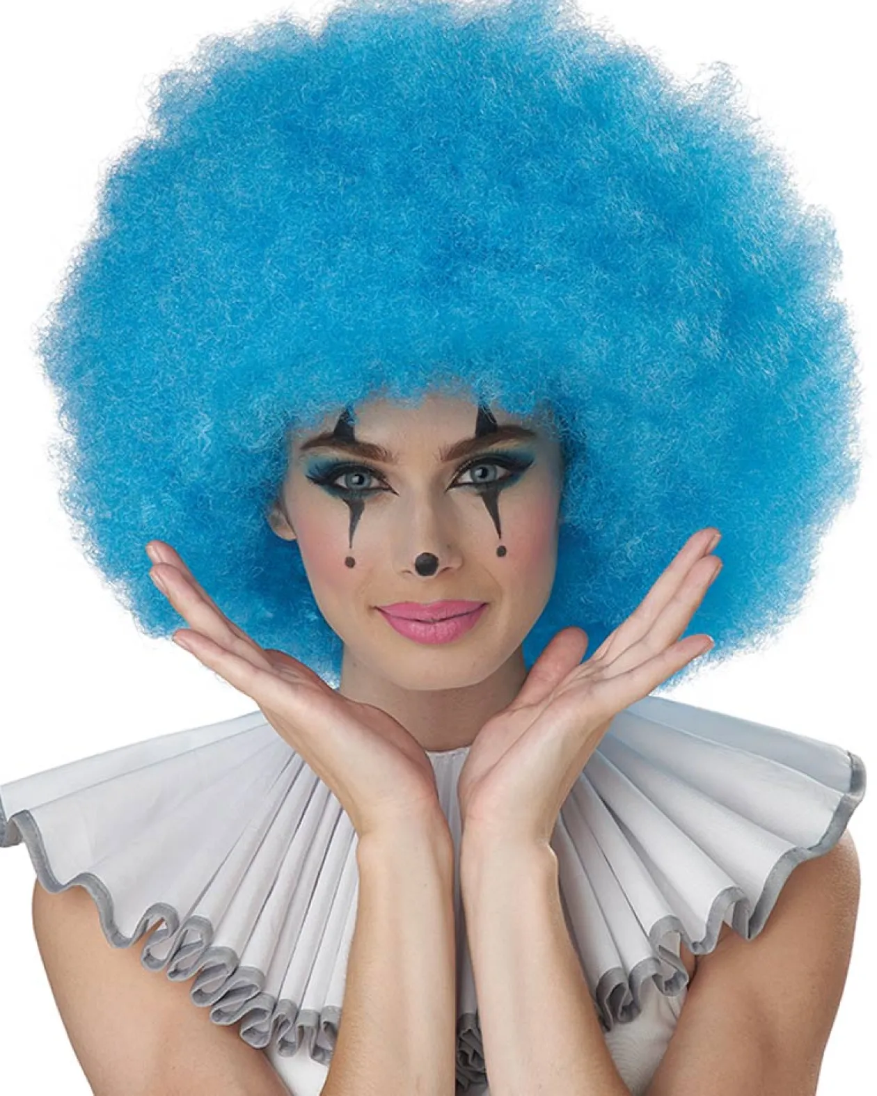 California Costumes Jumbo Afro Blue Wig Clearance