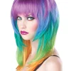 California Costumes Kaleidoscope Rainbow Multicoloured Wig Clearance
