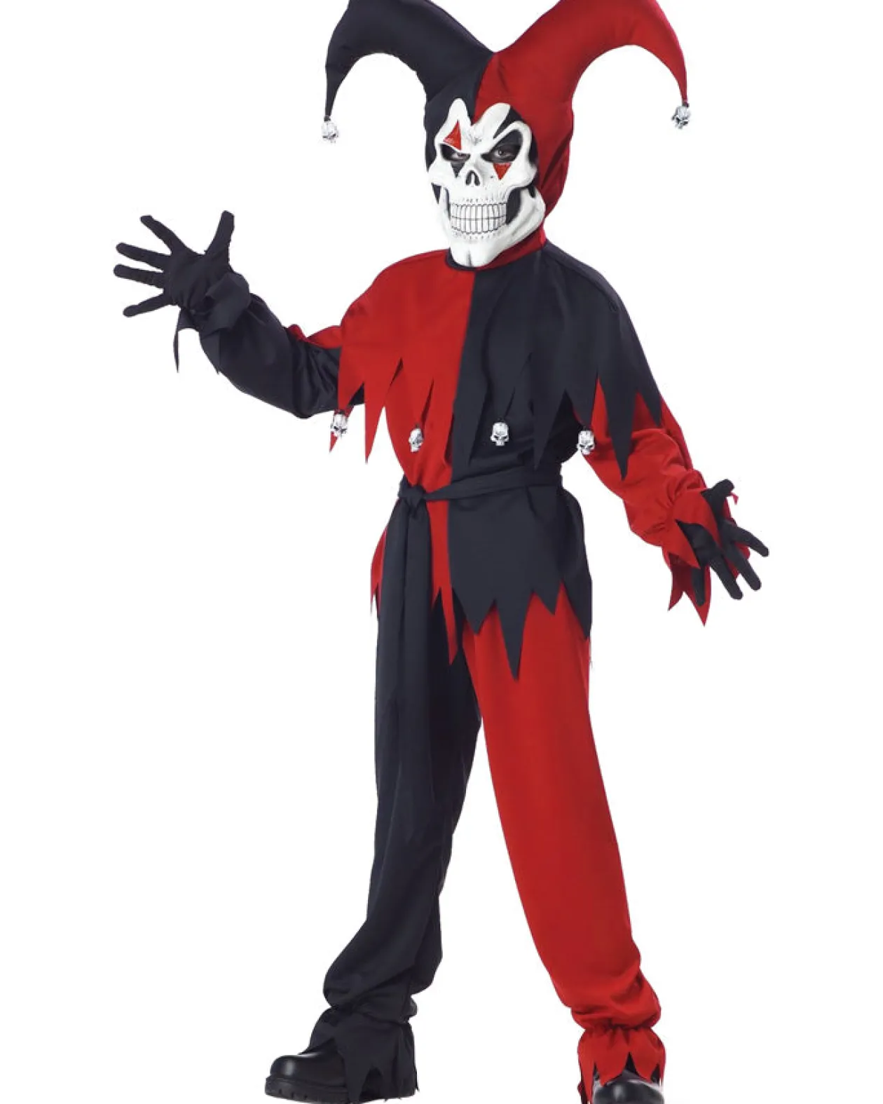 California Costumes Kane The Evil Jester Boys Costume New