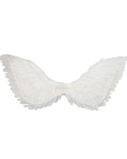 Tomfoolery Large White Feather Wings Best Sale