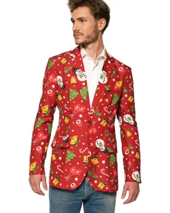 Opposuits Light Up Red Christmas Icons Mens Suitmeister Jacket Cheap