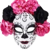 Tomfoolery Lili Day Of The Dead Half Mask Discount