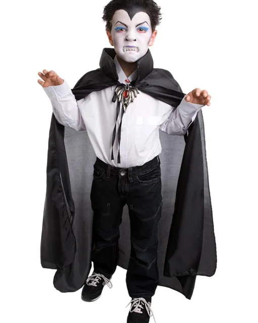 Tomfoolery Long Black Kids Cape Sale