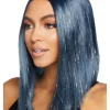 Leg Avenue Long Midnight Blue Tinsel Bob Wig Clearance