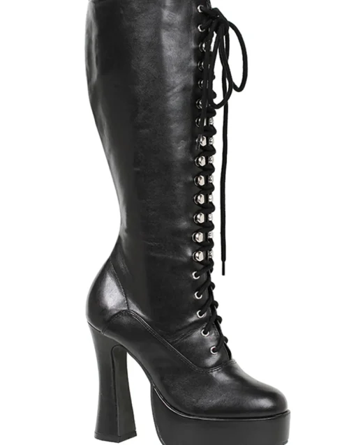 Ellie Shoes Matte Black Easy Lace Womens Boots Discount