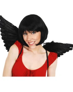 Tomfoolery Medium Black Feather Wings Shop