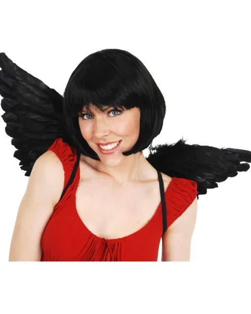 Tomfoolery Medium Black Feather Wings Shop