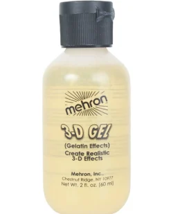 Tomfoolery Mehron 3D Clear Gel 60Ml New