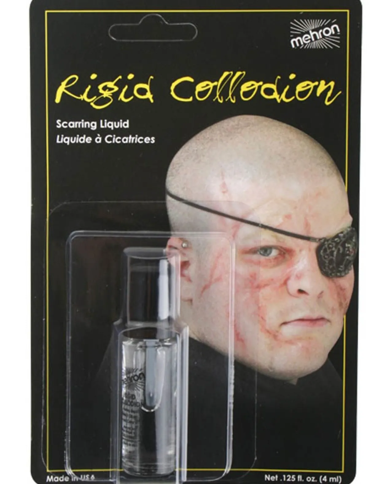 Tomfoolery Mehron Rigid Collodion Scarring Liquid With Brush Clearance