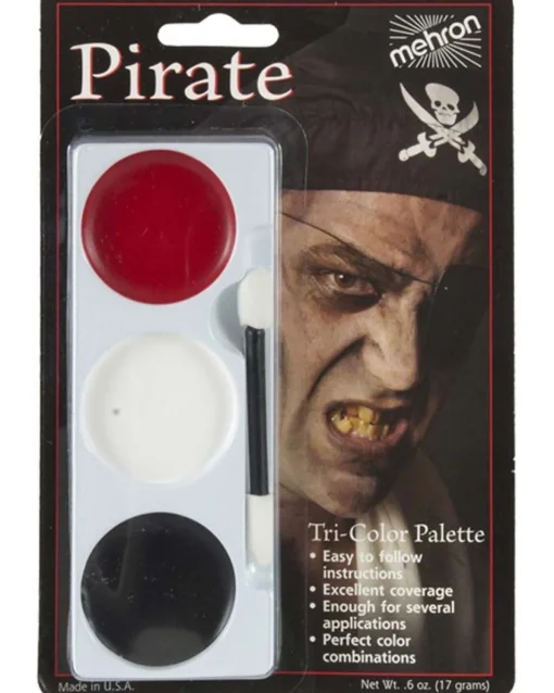 Tomfoolery Mehron Tricolour Pirate Makeup Palette Clearance