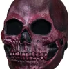 Ghoulish Productions Metallic Red Skull Deluxe Mask Best