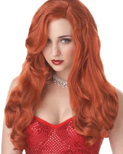California Costumes Movie Star Sinsation Red Wig Best
