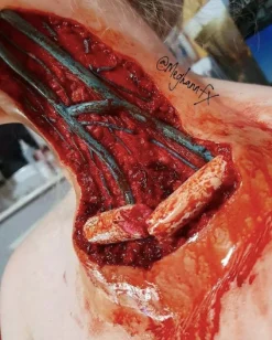 ForensicFX Studios Open Collarbone Wound Prosthetic Clearance