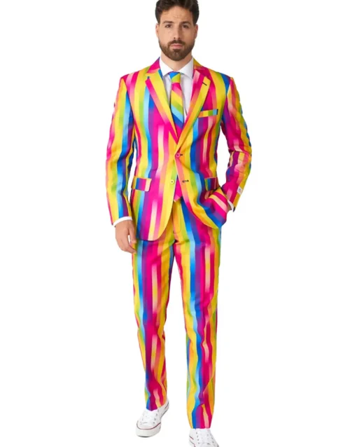 Opposuits Opposuit Rainbow Glaze Premium Mens Suit New
