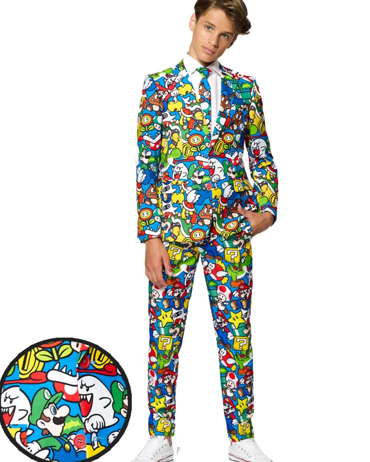 Opposuits Opposuit Super Mario Premium Teen Boys Costume Shop