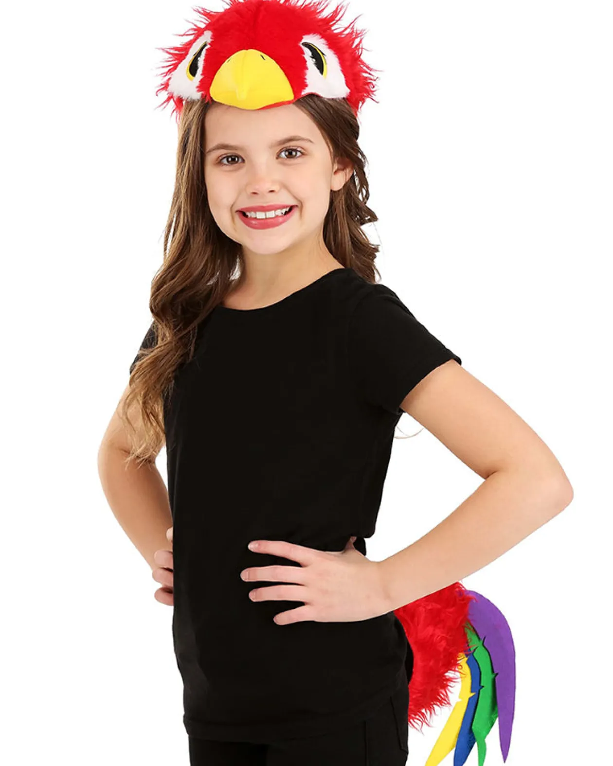 Elope Parrot Costume Headband And Tail Set Fashion