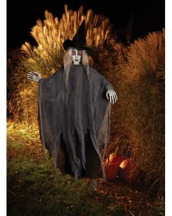 Fun World Photoreal Light Up Hanging Witch 1.5M Outlet