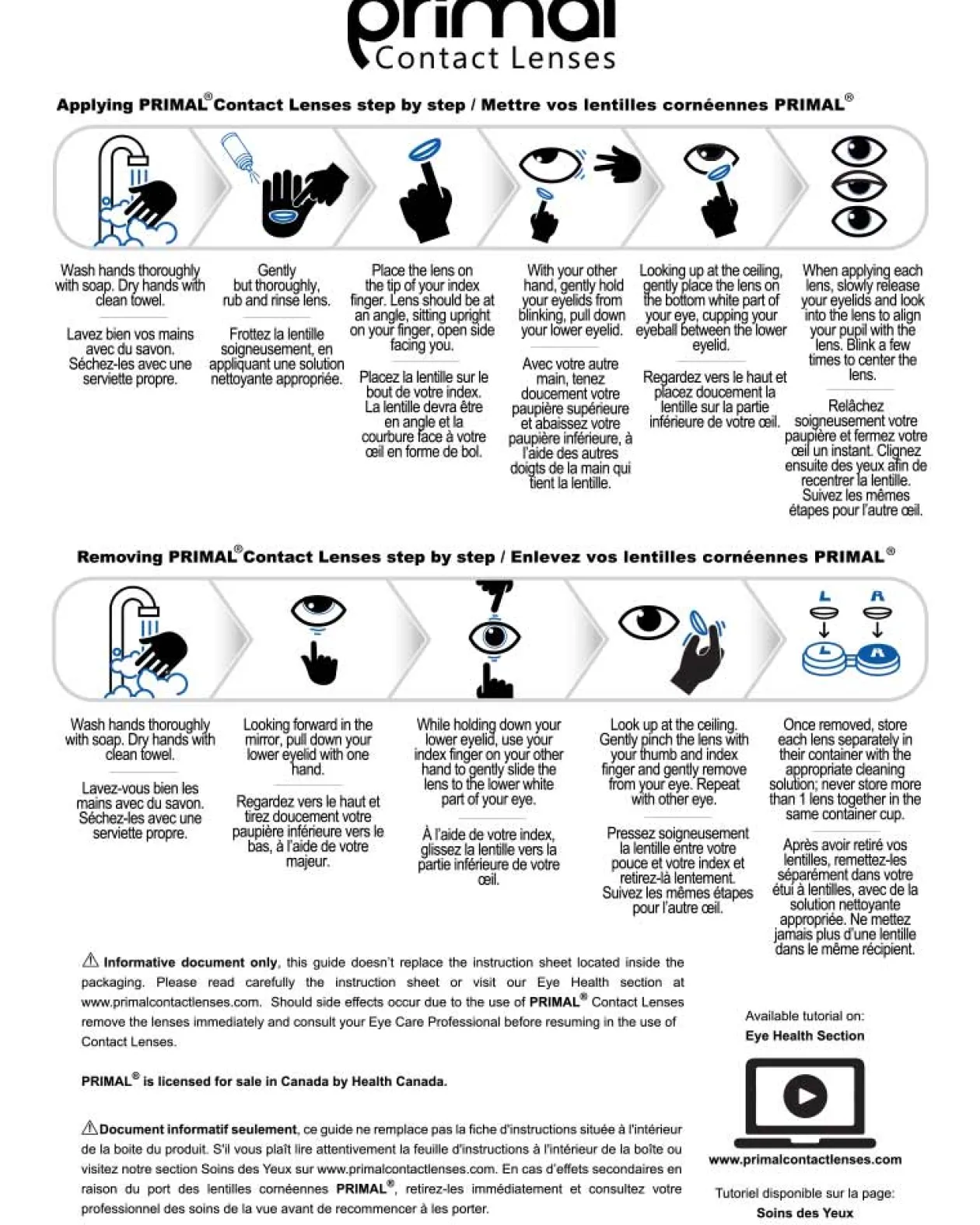 Tomfoolery Primal 14Mm White And Black Contact Lenses New