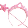 Fairy Girls Princess Sparkle Light Pink Wand And Tiara Set Best Sale