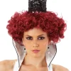 Allaura Wigs and Hair Queen Of Hearts Burgundy Wig Discount
