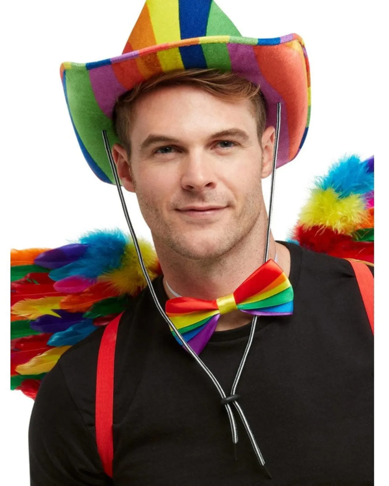 Smiffys Rainbow Stetson Hat New