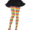 Amscan AU Rainbow Striped Clown Tights Best Sale