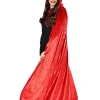 * Red Panne Velvet Deluxe Adults Cape Cheap