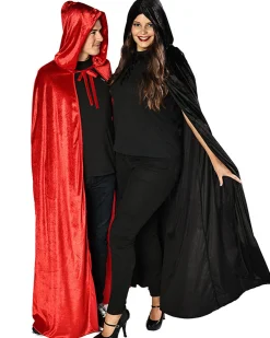 * Red Panne Velvet Deluxe Adults Cape Cheap