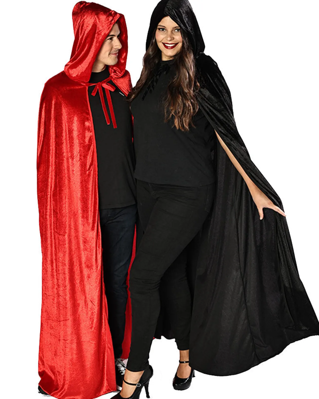 * Red Panne Velvet Deluxe Adults Cape Cheap