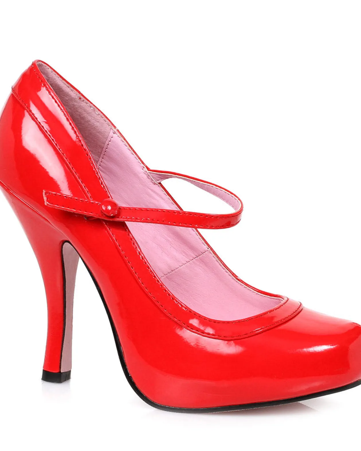 Ellie Shoes Red Patent Babydoll Heels Womens Shoes Store