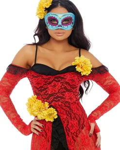 Forplay Reina De Muerte Womens Costume New