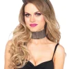 Leg Avenue Rhinestone Cat Ears And Choker Set Discount