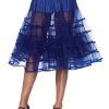 Leg Avenue Royal Blue Mid Length Petticoat Clearance