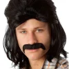 Allaura Wigs and Hair 80S Classic Mullet Wig And Mo Set Best Sale