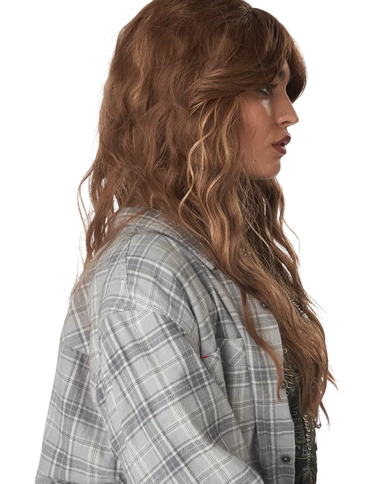 California Costumes 90S Grunge Rocker Long Brown Wig Cheap