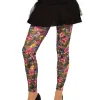 Forum Novelties 80S Lace Skirt With Floral Leggings New
