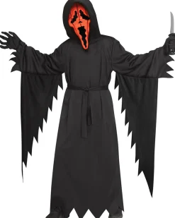 Fun World Scream Pumpkin Face Boys Costume Flash Sale