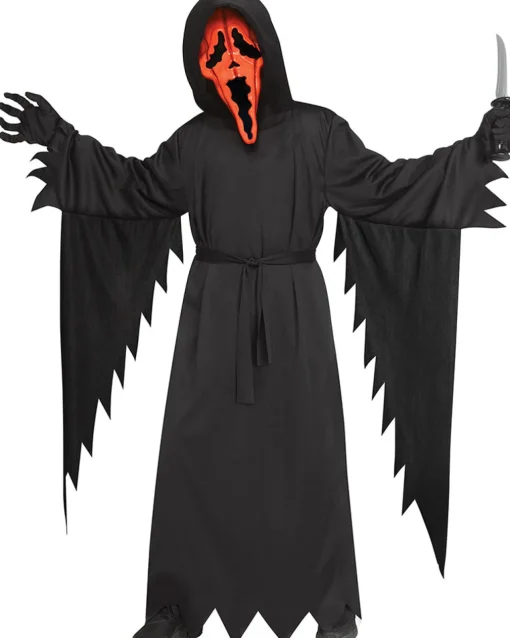 Fun World Scream Pumpkin Face Boys Costume Flash Sale