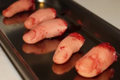 ForensicFX Studios Severed Fingers On Medical Tray Display Fashion