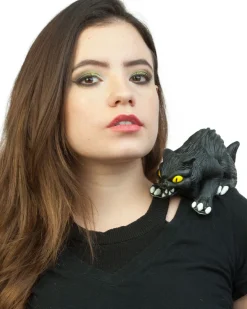 Ghoulish Productions Shoulder Buddy Black Cat New