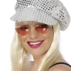 Smiffys Silver Sequin Disco Hat Best Sale