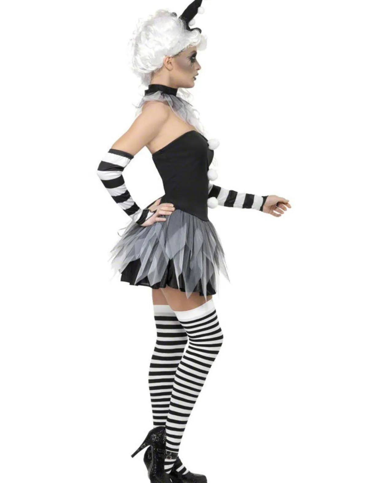 Smiffys Sinister Pierrot Womens Costume Best Sale