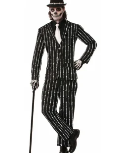 Rubies Skeleton Bone Stripe Suit Mens Costume Best