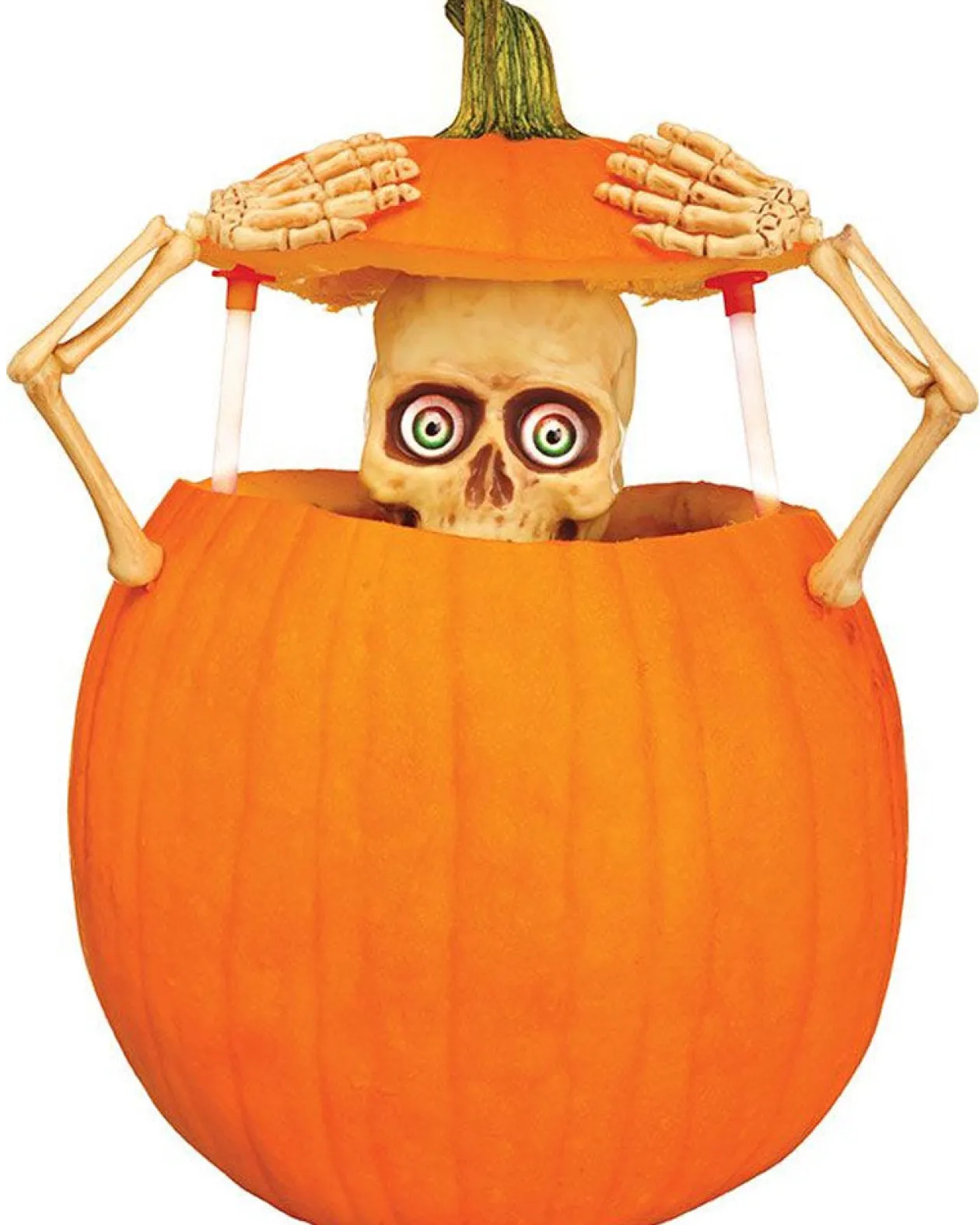 Fun World Skeleton Pumpkin Peeper Light Up Carving Kit Best